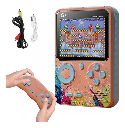 Mini Consola De Juegos Retro Portátil Para Tv Clásica C8 Marrón