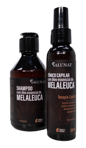 Kit Shampoo 250ml E Tonico Capilar Melaleuca Dermatite 