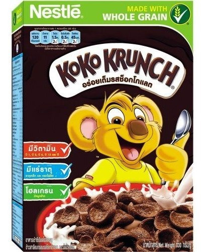 Koko Krunch Mejor Vendedor De Tailandia Tamaño 330 G.box Pac