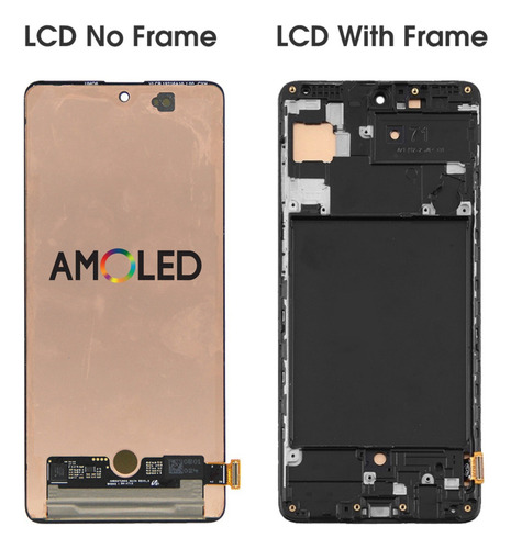 Pm Pantalla Táctil Lcd Amoled Con Marco For Samsung A71 A715