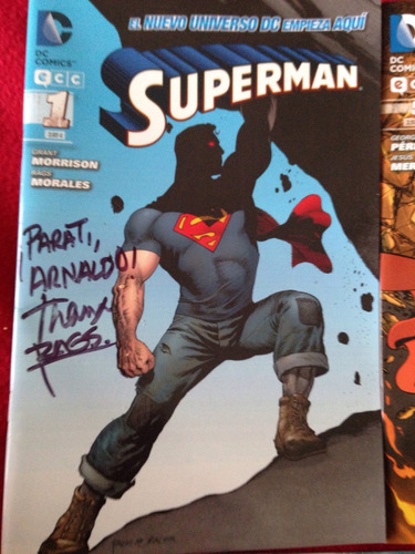 Cómic Superman Nuevos 52 Nº1 Autografiado