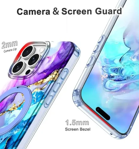 Capa Roxa/azul Para iPhone 16 Pro Max _lhuz1e | Parcelamento sem juros