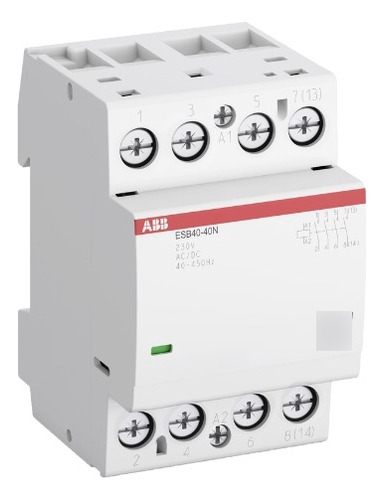 Contactor Modular Abb Esb 40a, 4na, 230vca/vcc, 3 Módulos