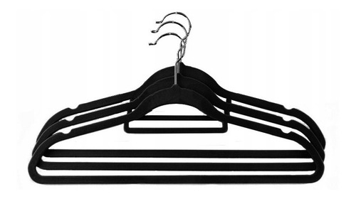 Perchas Slim Terciopelo Antideslizante Ultradelgadas X10 U.
