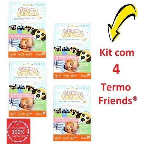 Termo Friends ® Adesivos Indicadores De Febre - 4 Cartelas