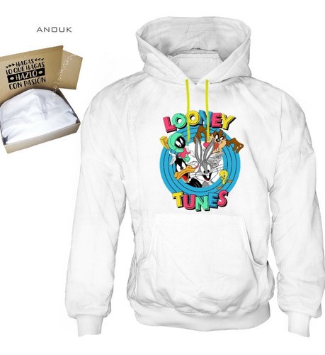 Buzo Hoodie Personalizado Saco Looney Tunes Estampado