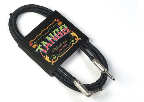 Imagen 2 de 2 de Cable Para Instrumento Tela Negro R-l 6mts Western Mpltx