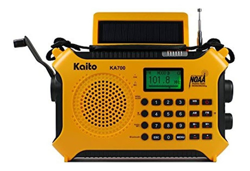 Kaito Ka700 Radio Am Fm Bluetooth / Manivela Y Energía Sol 