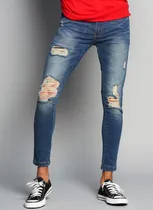 Comprar Jean Bross Hombre Gastado Con Rot Y Big - Hombre