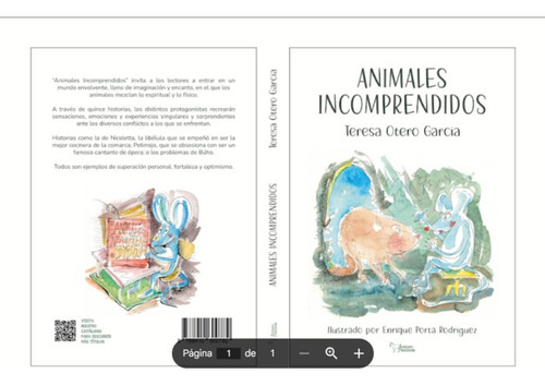 Animales Incomprendidos, De Otero Garcia, Teresa. Editorial Apuleyo Ediciones, Tapa Dura En Español