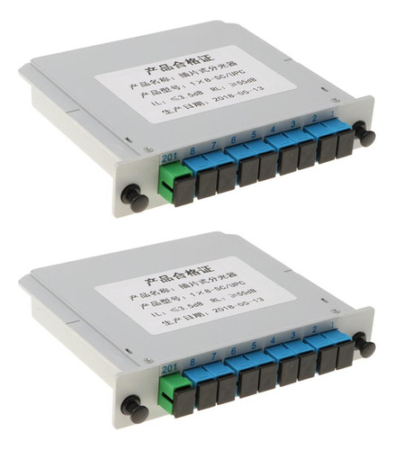 2piezas 1 A 8 Módulo Divisor De Fibra Tipo De Inserción De
