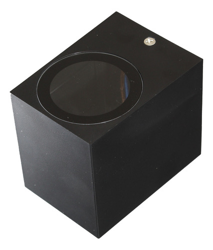 Luminaria Led De Sobreponer En Pared Minimalista 7w Color Negro Merlín Illux Ml-7407