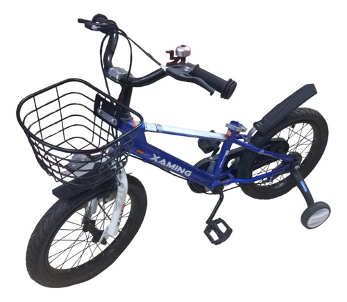 Bicicleta Aro 16  - Canasta Metálica - Azul