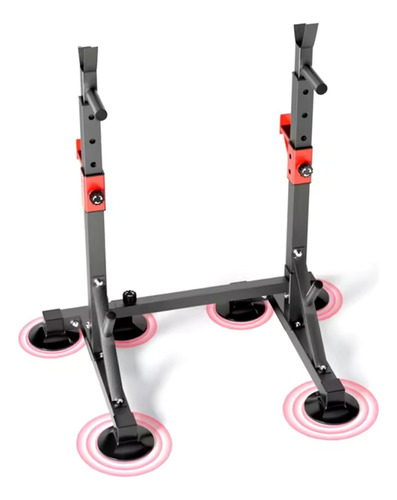 Rack De Sentadillas De Altura Ajustable Y Soporte