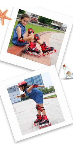 1 Combo Patines Incluye Casco,protecciones Y Mochila De