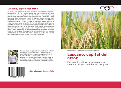 Libro: Lascano, Capital Del Arroz: Patrimonio Cultural Y Pai
