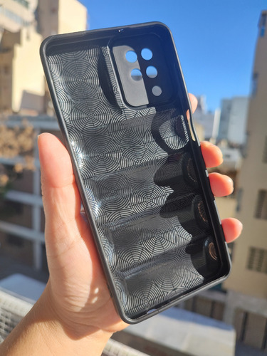 Funda Puffer Efecto Acolchado Para Samsung A12 M12 Negro