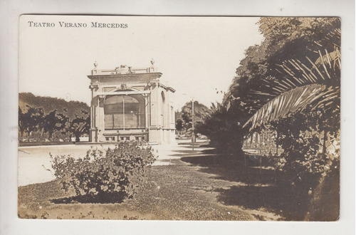 Mercedes Antigua Postal Teatro De Verano Soriano Uruguay