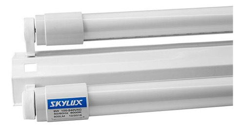 Luminária Perfil 1x10w Com 2 Soquetes 60cm Branca Skylux