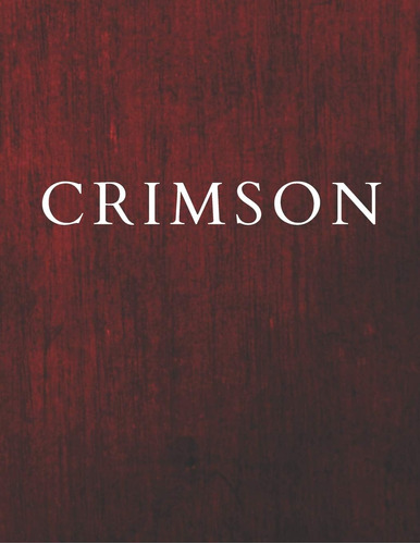 Libro: Crimson: A Decorative Book ¦ Perfect For Stacking On 