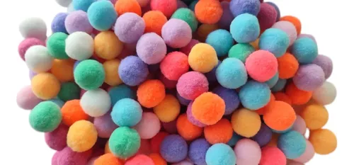 Pompones De Fieltro Surtidos De 25 Mm X 200 Unidades