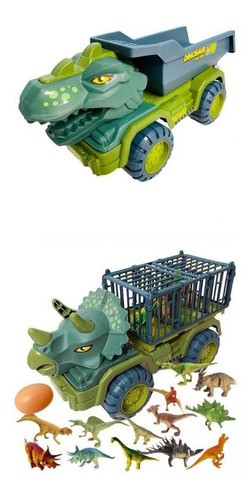 Car 2x Dinosaurs Carrier Truck Para Niños Niños Pequeños