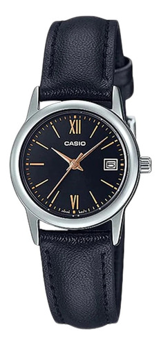 Reloj Casio Ltp-v002l Mujer Cuero Calendario 100% Original!