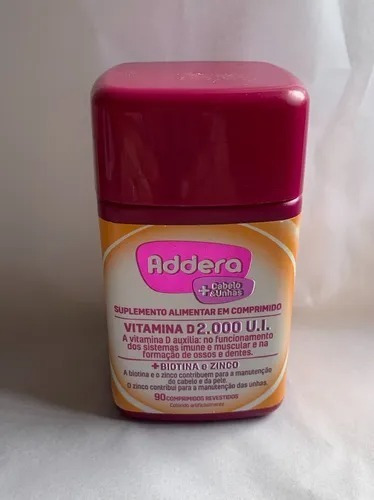 Mantecorp Addera + Cabelos & Unhas 90 Comprimidos Sem Sabor