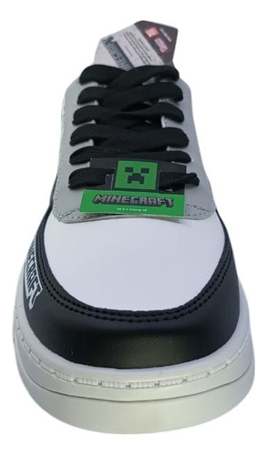 Tenis Para Niño Minecraft Creeper Casual Mi4022 Gris 18-21