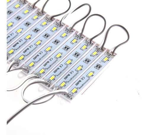10 X Módulos Led 5630 3 Leds 12v Rojo Exterior Ip65