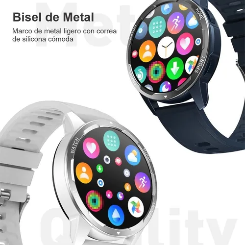 Reloj Inteligente Smart Watch T5 Max Redondo Para Caballero