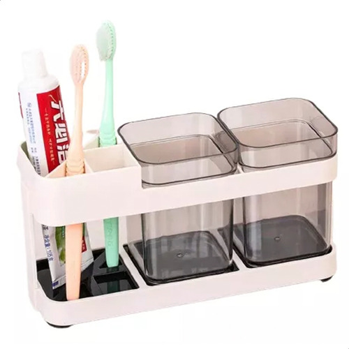 Organizador Set Baño Vaso Cepillos Deco 