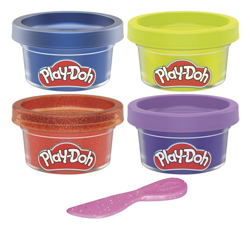 Play-doh Monster Mini-pack De 4 Colores Color Azul