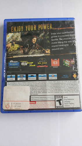Infamous Second Son Limited Ed. Juegazo Original Físico Ps4 (Usado)