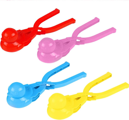 4pcs Duck Shaped Snow Snowball Maker Tool,fun Winter Outdoor