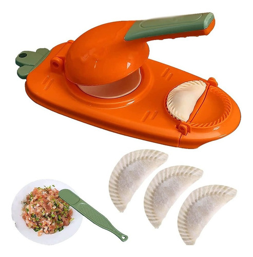 Máquina P Hacer Dumpling Mini Empanda Prensa Manual, 2 En 1