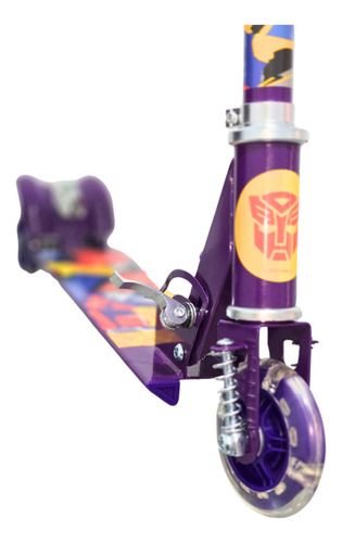 Juguete Patin Scooter 3 Ruedas Con Luz Transformers