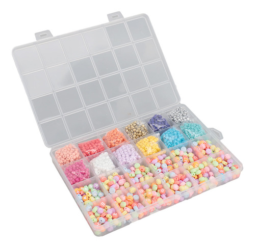 Kit Para Hacer Pulseras Diy, 2100 Unidades, Cuentas De 4 Mm
