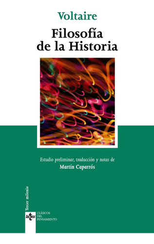 Filosofãâa De La Historia, De Voltaire. Editorial Tecnos, Tapa Blanda En Español