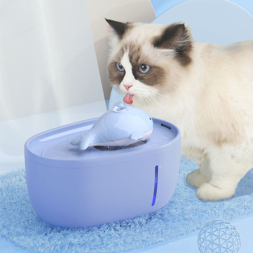 Fuente De Agua Para Gatos Con Luz Led Automática Para Gatos