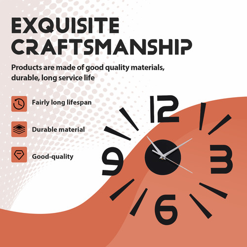 Relógios De Parede 3d Para Decoração De Casa Quartz Diy Reló