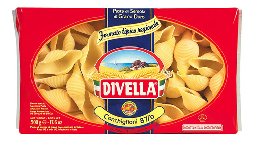 Conchiglioni Pasta Divella Italia 500g