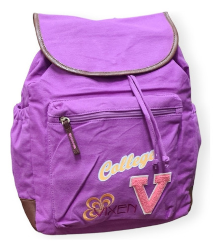 Mochila Escolar Para Laptop Urbana Mediana Color Violeta