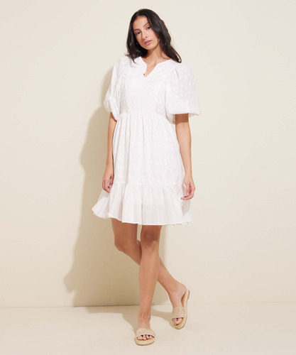 Vestido Mujer Patprimo M/c Blanco Algodón 30170854-197