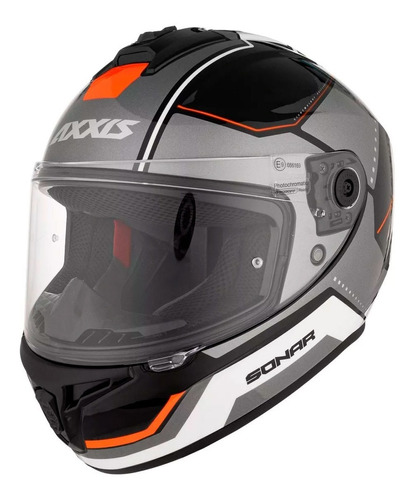 Casco Moto Axxis Draken Sonar B15 Rojo Mt 