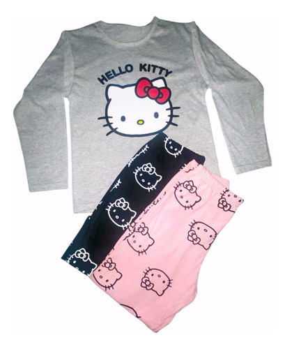Pijama Nena Invierno Kitty Modelo Divertido Y Cómodo