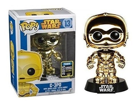 Funko Pop Vinilo Star Wars Metallic C3po - Exclusiva Convenc