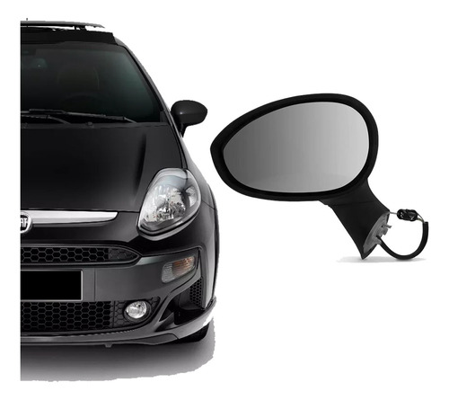 Retrovisor Punto 4p 2007 2008 2009 A 2015 Manual Esquerdo
