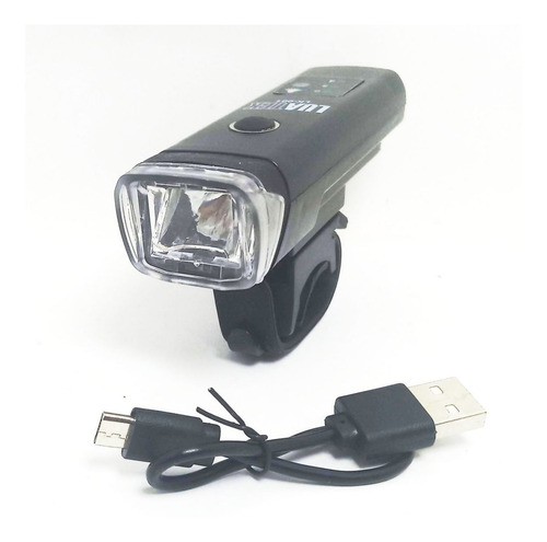 Imagem 2 de 5 de Farol De Bike Bateria Embutida Luatek 350lumens