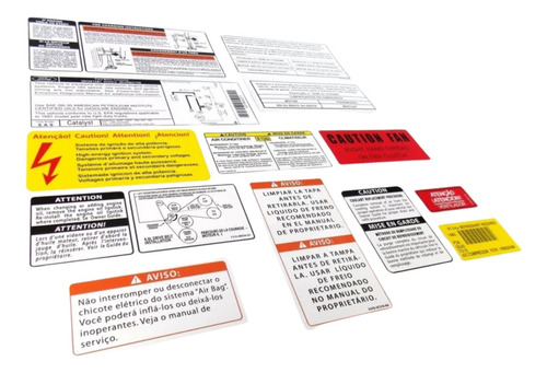 Kit Adesivos Etiquetas Motor Ford Ranger Stx 1995